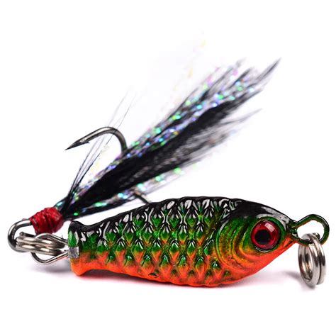 Brand Metal VIB Floating Fishing Lure 2.5CM 5.27G Pesca Hooks Fish Wobbler Tackle Crankbait ...