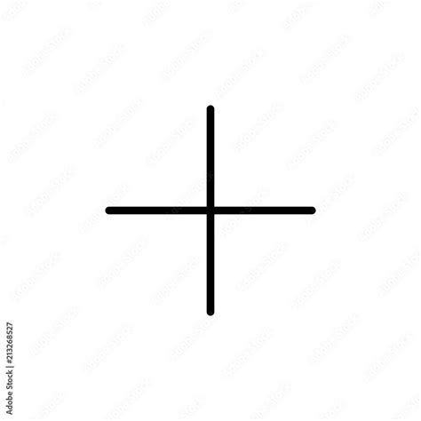 Crosshair outline icon. Pointer icon Stock Vector | Adobe Stock