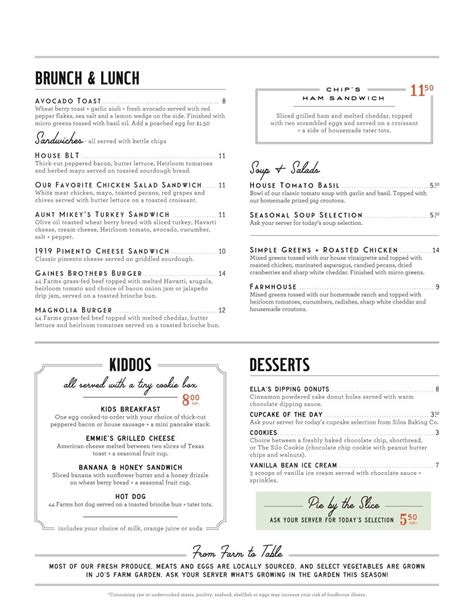 Magnolia Table Menu - What Kind of Food Is Chip and Joanna Gaines's New ...