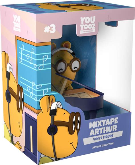 Buy Mix Tape Arthur Vinyl Figure, 4.5" Arthur Playing Piano, high Detailed Collectible Figure ...