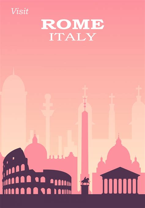 Rome Travel Poster Free Stock Photo - Public Domain Pictures