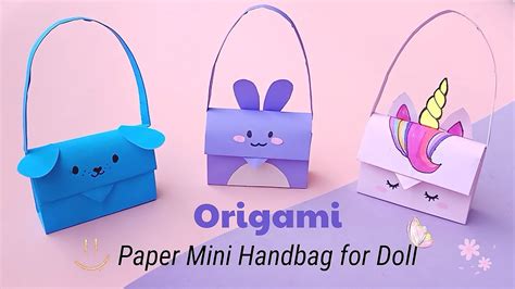 How To Make Paper gift bag? How To Make Paper Handbag || Origami Paper ...