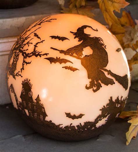 Halloween Glowing Luminary Globe - Line Stairs or Pathway - Walmart.com