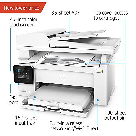 HP LaserJet Pro MFP M130fw Wireless All In One Monochrome Printer ...