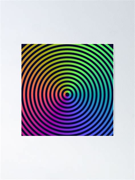 "Rainbow Spiral Illusion" Poster for Sale by omg-designs | Redbubble