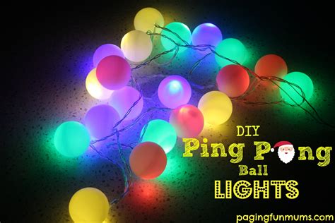 How to make adorable Christmas Lights using Ping Pong Balls