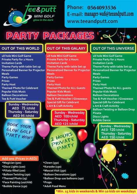 Birthday Party, Create Your Own Package, Party Package, Custom Themes - www.weeklybangalee.com