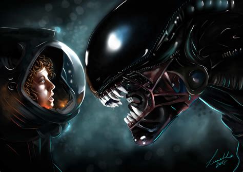 ArtStation - Ripley vs Xenormorph