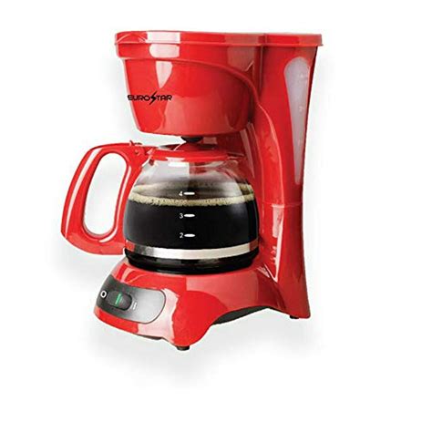 EUROSTAR 4-Cup Coffeemaker (RED) - Walmart.com - Walmart.com