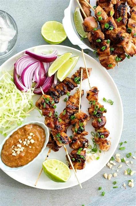 Satay Chicken with Peanut Sauce (Indonesian/Bali) | RecipeTin Eats