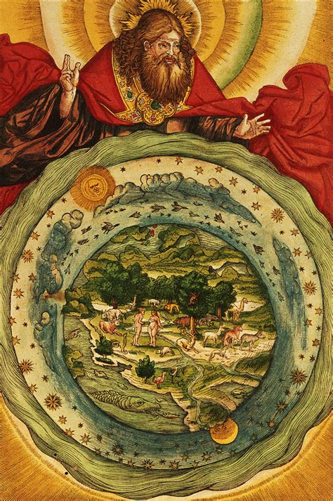 The Creation, From The Lutheran Bible Painting by German School