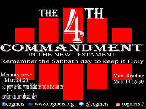 4th Commandment Sabbath