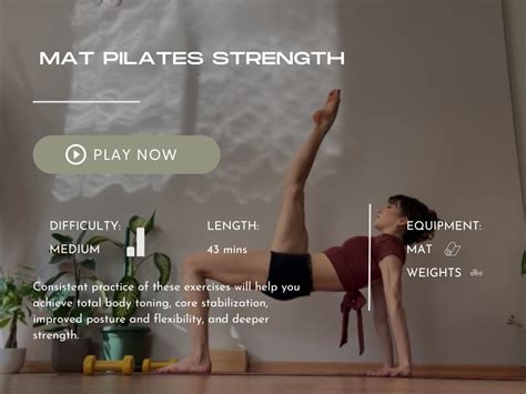 Mat Pilates Strength – Bodhicore