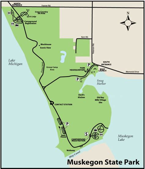 Muskegon State Park Campground Map - Printable Map