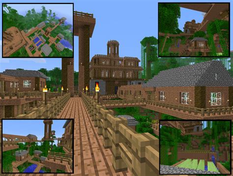 Minecraft - Jungle Village by Virenth on DeviantArt