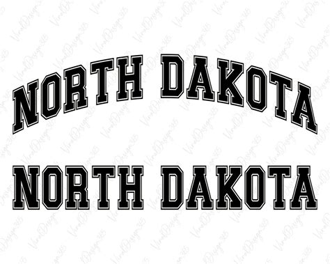 North Dakota Svg, Digital Download, USA Svg, College Font Svg, North Dakota Shirt Svg ...