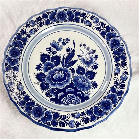 Handpainted Delft Plate, Blue & White Tin Glaze Pottery | Glazes for ...