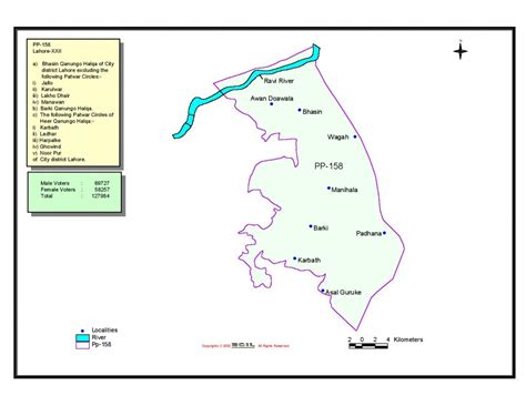 PP 158 Lahore XXII Punjab Provincial Assembly Constituency Electoral ...