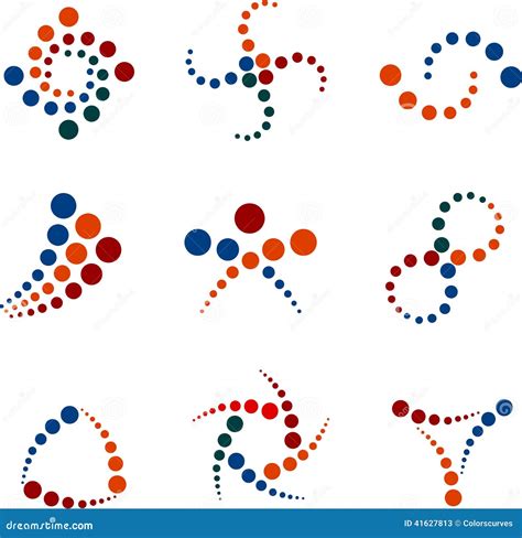 Dot Logos Stock Vector - Image: 41627813