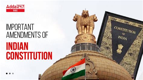 Important Amendments to Indian Constitution