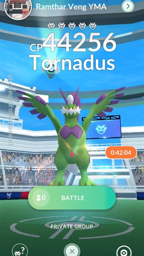 Tornadus (Therian Forme) Raid Boss - Pokemon Go