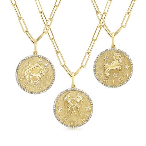 Diamond Zodiac Pendant Necklace in 14kt Yellow Gold | Ross-Simons