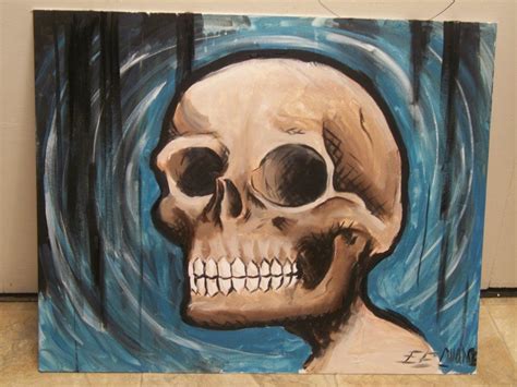 Skull Painting by eechance on deviantART | Skull painting, Skull, Painting