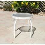 Acrylic Round Pool Side Table – Round Tubing - Outdoorsiness.com