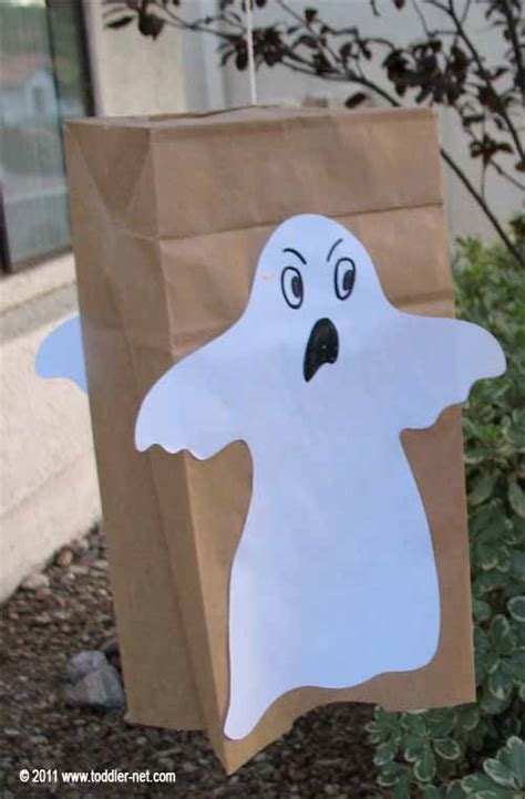 Paper Bag Ghost - Halloween Craft