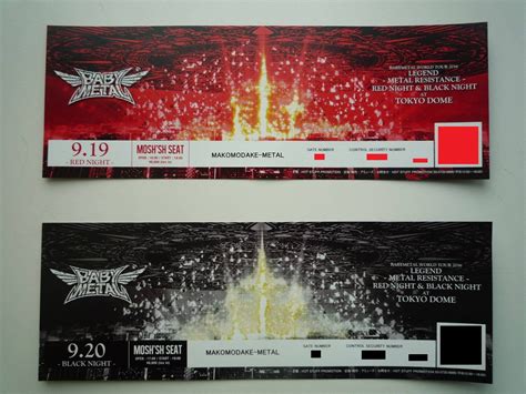 Tickets to Tokyo Dome revealed : r/BABYMETAL