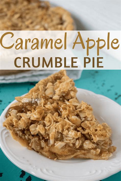 Caramel Apple Crumble Pie - All She Cooks