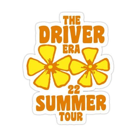 The Driver Era Merch Flower Sticker by RayessAya | Flower tee shirts ...