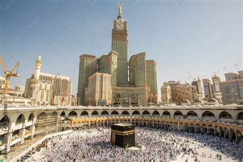 Skyline of MECCA SAUDI ARABIA,April-2018, royal clock tower in makkah,MECCA. Stock Photo | Adobe ...