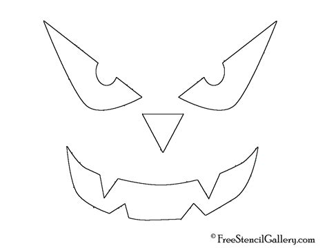 Jack-O-Lantern Face 21 | Free Stencil Gallery