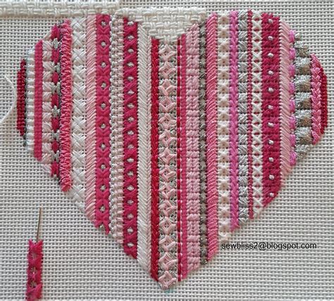 Sew Bliss: Needlepoint Heart Filled