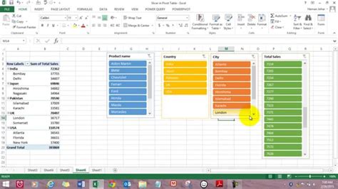 Slicer In Pivot Table For Data Analysis Excel Hindi - YouTube