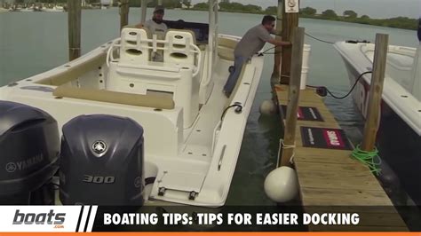 Boating Tips: Tips for Easier Docking - YouTube