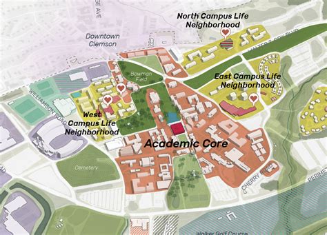 Clemson Campus Map