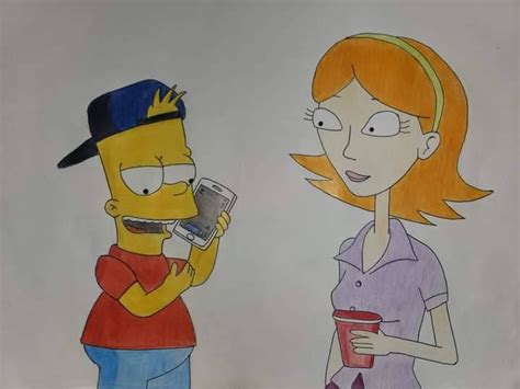 Bart Simpson and Jessica by ArtisticSloth7 on DeviantArt