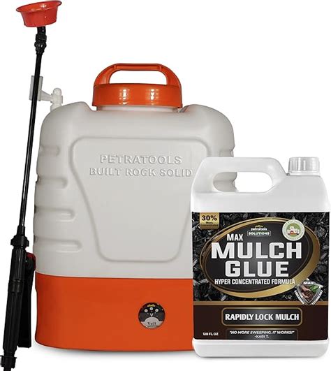 Amazon.com : PetraTools Max Mulch Glue 1 Gallon and 2-Gallon Battery ...