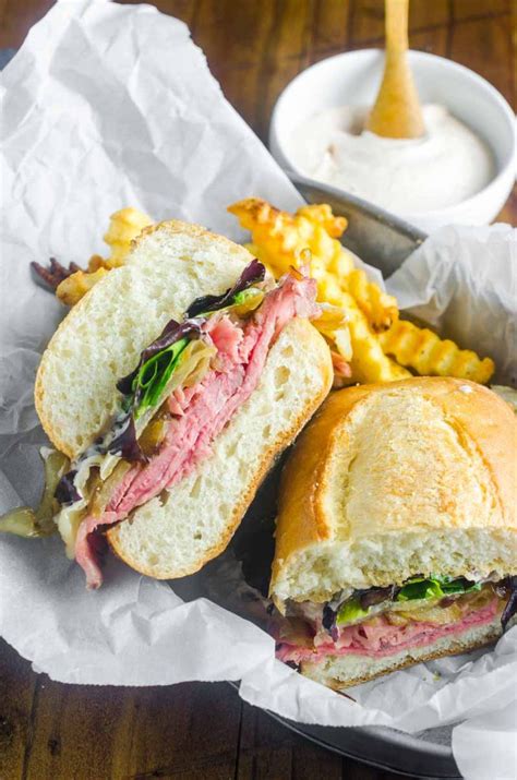 Roast Beef Sandwich with Horseradish Cream Sauce