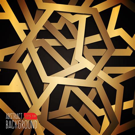 Black And Gold Background In Geometric Style 212919 Vector Art at Vecteezy