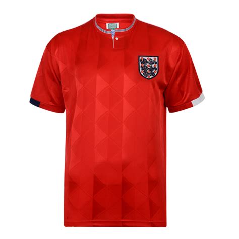 England 1989 Away Retro Football shirt - Retro England Shirts