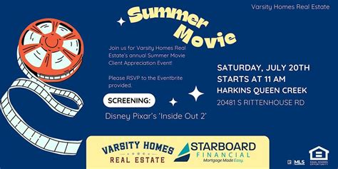 Varsity Homes Real Estate Summer Movie Client Appreciation, Harkins Theatres Queen Creek 14, 20 ...