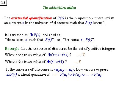 existential quantifier – Liberal Dictionary