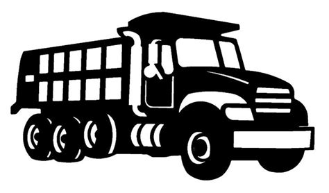 Dump Truck Clipart Black And White | Clipart Panda - Free Clipart ...