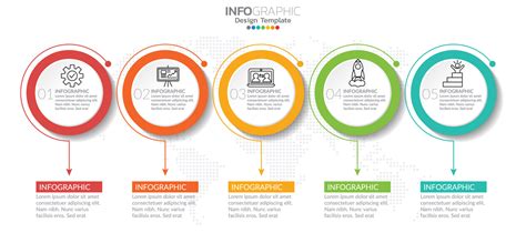 Infographic template with steps and process for your design. 8581986 Vector Art at Vecteezy