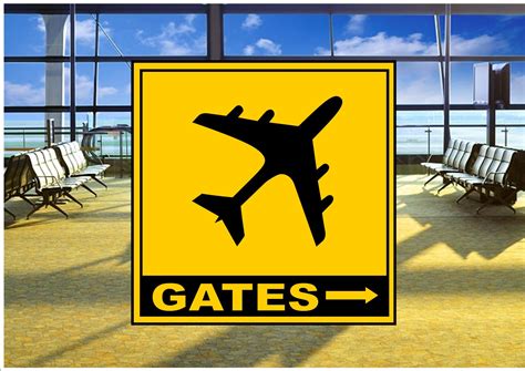 Airport To Gates Sign – The Rooshty Beach