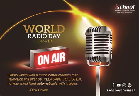 Feb 13 – World Radio Day World Radio Day is an observance day held annually on 13 February to ...