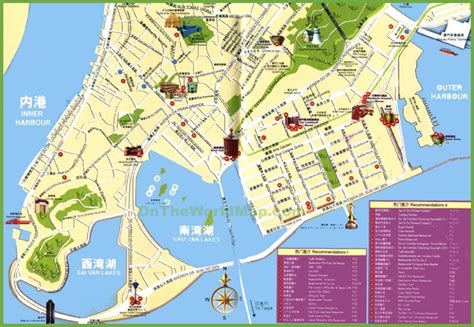 Macau tourist map - Ontheworldmap.com